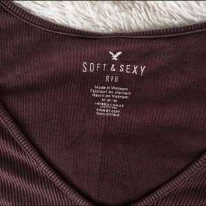 American Eagle Outfitters Tops - American Eagle soft and sexy ribbed tee American Eagle Outfitters Tops - American Eagle soft and sexy ribbed tee